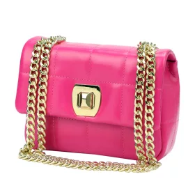    Pierre Cardin FRZ 1956 SAVAGE magenta dámska kožená kabelka 22 x 16 x 8 cm