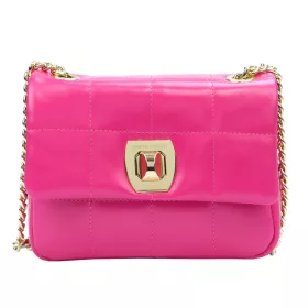    Pierre Cardin FRZ 1956 SAVAGE magenta dámska kožená kabelka 22 x 16 x 8 cm