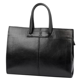    Florence 1027 čierna talianska dámska kožená aktovka 40 x 30 x 12 cm