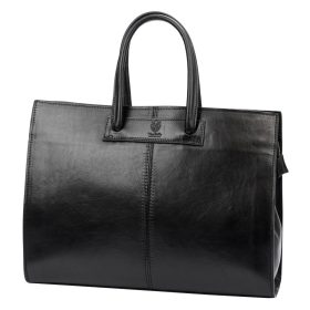    Florence 1027 čierna talianska dámska kožená aktovka 40 x 30 x 12 cm