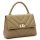 Luka 20-091 taupe női bőr kézitáska 30 x 21 x 12 cm
