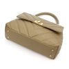 Luka 20-091 taupe női bőr kézitáska 30 x 21 x 12 cm