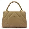 Luka 20-091 taupe női bőr kézitáska 30 x 21 x 12 cm