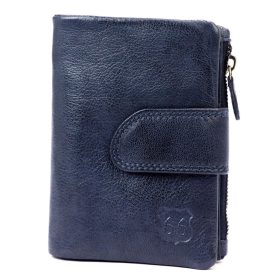    Route 66 CBL2224-GWS modrá dámska kožená peňaženka 10 x 13,5 x 3 cm