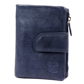    Route 66 CBL2224-GWS modrá dámska kožená peňaženka 10 x 13,5 x 3 cm