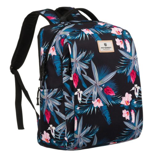  Dámsky vzorovaný batoh Peterson PTN 77707 s držiakom na notebook 15,6" 29 x 40 x 14 cm