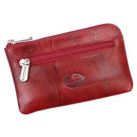    EL FORREST 6030-58 červený kožený prívesok na kľúče 11,5 x 7,5 x 1 cm