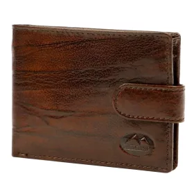    EL FORREST 916-23 RFID hnedá pánska kožená peňaženka 12 x 9 x 2,5 cm