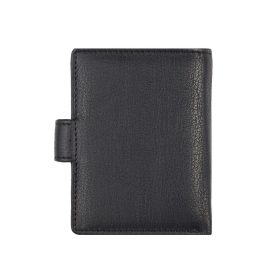    Výberový červený kožený držiak na karty s komplexným remienkom