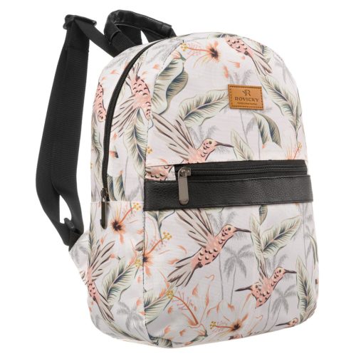 Rovicky R-PL15601 mintás poliészter hátizsák 25 x 30 x 9 cm