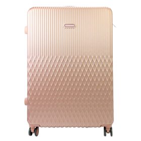    Leonardo da Vinci ružovo-zlatý ABS tvrdostenný kufor 54 x 85 x 32 cm