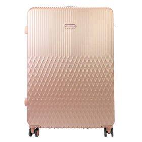    Leonardo da Vinci ružovo-zlatý ABS tvrdostenný kufor 54 x 85 x 32 cm