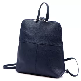    Dámsky ruksak Voyager 517 DOLLARO z hovädzej kože v námorníckej modrej farbe 23 x 27 x 8 cm
