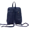  Dámsky ruksak Voyager 517 DOLLARO z hovädzej kože v námorníckej modrej farbe 23 x 27 x 8 cm
