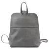  Dámsky sivý hovädzí kožený batoh Voyager 517 DOLLARO 23 x 27 x 8 cm