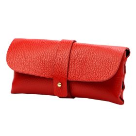    Gregorio 1726 červený kožený držiak na pilníky 16,5 x 8 x 4 cm