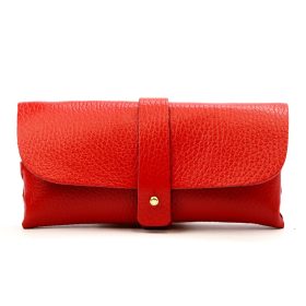    Gregorio 1726 červený kožený držiak na pilníky 16,5 x 8 x 4 cm