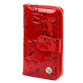    Gregorio BTE-116 červená dámska kožená peňaženka 16,5 x 9,5 x 4 cm