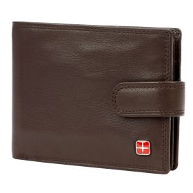    Albatross SN MW11 Z RFID hnedá pánska kožená peňaženka 13,5 x 10 x 3 cm