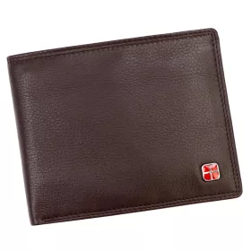    Albatross SN 2213 RFID hnedá pánska kožená peňaženka 13 x 10,5 x 3 cm