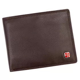    Albatross SN 2213 RFID hnedá pánska kožená peňaženka 13 x 10,5 x 3 cm