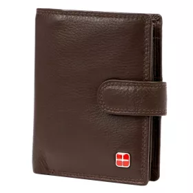    Albatross SN MW101 Z RFID hnedá pánska kožená peňaženka 10 x 12 x 2,8 cm