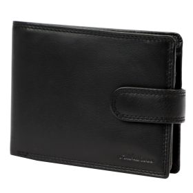    Albatross SN MW2215 RFID čierna pánska kožená peňaženka 13 x 10 x 3 cm