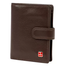    Albatross SN MW102 Z RFID hnedá pánska kožená peňaženka 10 x 12 x 3 cm