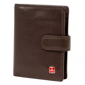    Albatross SN MW102 Z RFID hnedá pánska kožená peňaženka 10 x 12 x 3 cm