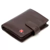  Albatross SN MW102 Z RFID hnedá pánska kožená peňaženka 10 x 12 x 3 cm