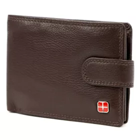    Albatross SN MW103 Z RFID hnedá pánska kožená peňaženka 12,5 x 9,5 x 3 cm