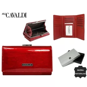    Cavaldi H23-1-SH9 červená dámska kožená peňaženka 14 x 9 cm