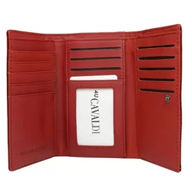    Cavaldi H23-2-SH9 červená dámska kožená peňaženka 14,5 x 8,5 cm