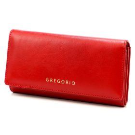    Kožená dámska peňaženka Gregorio IT-102 červená 18,5 x 10 x 4 cm