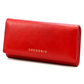    Kožená dámska peňaženka Gregorio IT-102 červená 18,5 x 10 x 4 cm