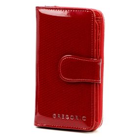    Gregorio CB-116 červená dámska kožená peňaženka 9,5 x 16,5 x 3,8 cm