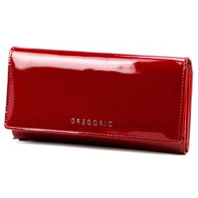    Gregorio CB-122 červená dámska kožená peňaženka 19,5 x 10,5 x 4 cm