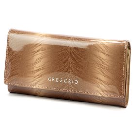    Gregorio FF-100 taupe dámska kožená peňaženka 18,5 x 10 x 4 cm
