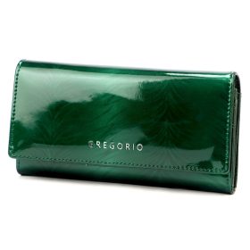    Gregorio FF-100 zelená dámska kožená peňaženka 18,5 x 10 x 4 cm