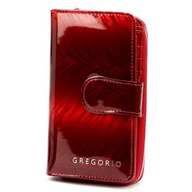    Gregorio FF-116 červená dámska kožená peňaženka 9,5 x 16,5 x 3,5 cm