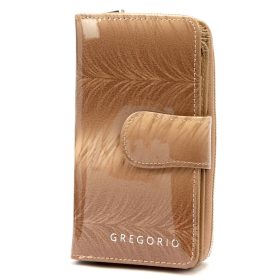    Gregorio FF-116 taupe dámska kožená peňaženka 9,5 x 16,5 x 3,5 cm