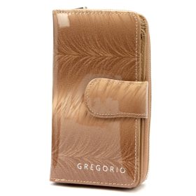    Gregorio FF-116 taupe dámska kožená peňaženka 9,5 x 16,5 x 3,5 cm