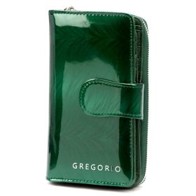    Gregorio FF-116 zelená dámska kožená peňaženka 9,5 x 16,5 x 3,5 cm