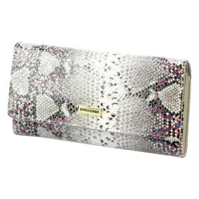    Gregorio SN-100 šedá dámska kožená peňaženka 18,5 x 10 x 4 cm