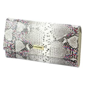    Gregorio SN-100 šedá dámska kožená peňaženka 18,5 x 10 x 4 cm