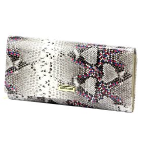    Gregorio SN-122 šedá dámska kožená peňaženka 19,5 x 10 x 4 cm