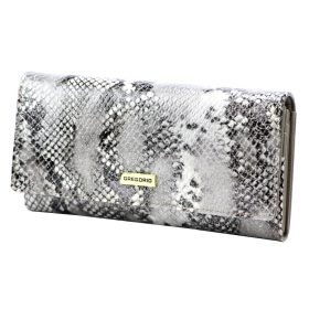    Gregorio SNR-100 sivá dámska kožená peňaženka 18,5 x 10 x 4 cm
