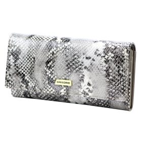    Gregorio SNR-100 sivá dámska kožená peňaženka 18,5 x 10 x 4 cm