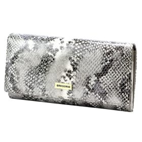    Gregorio SNR-102 sivá dámska kožená peňaženka 18,5 x 10 x 4 cm