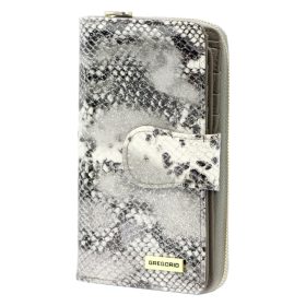    Kožená dámska peňaženka Gregorio SNR-116 šedá 9,5 x 17 x 4 cm